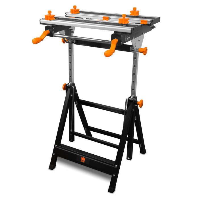Portable Workbench, Folding Carpenter Saw Table with Adjustable Clamps -  Easy to Transport with Heavy-Duty Steel Frame - China Portable Workbench,  Folding Workbench